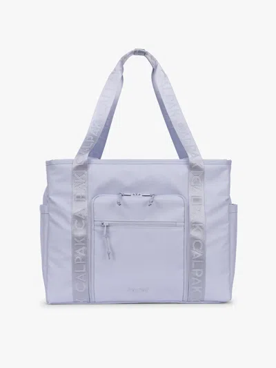 Calpak Terra 35l Water Resistant Zip Tote Bag In Blue