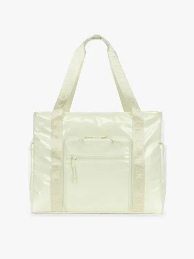 Calpak Terra 35l Water Resistant Zip Tote Bag In Green