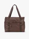 Calpak Terra 35l Water Resistant Zippered Tote Bag In Brown