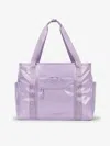 CALPAK CALPAK TERRA 35L WATER RESISTANT ZIPPERED TOTE BAG IN AMETHYST