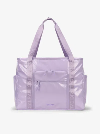 Calpak Terra 35l Water Resistant Zippered Tote Bag In Amethyst