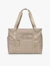 Calpak Terra 35l Water Resistant Zippered Tote Bag In White