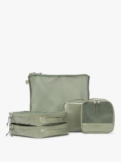 Calpak Terra 5-piece Packing Cube Set In Green