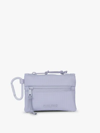 Calpak Terra Clippable Card Pouch In Blue