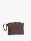 Calpak Terra Clippable Card Pouch In Brown