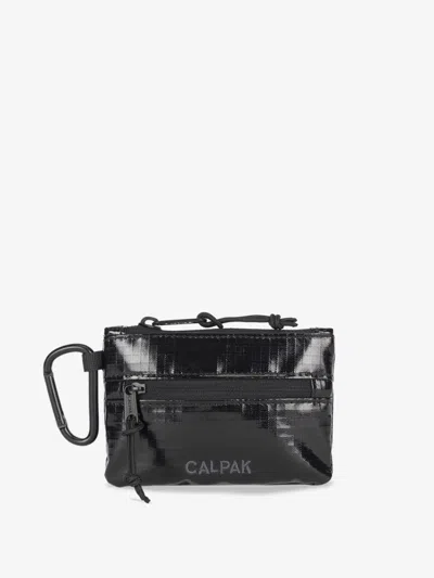 Calpak Terra Clippable Card Pouch In Obsidian