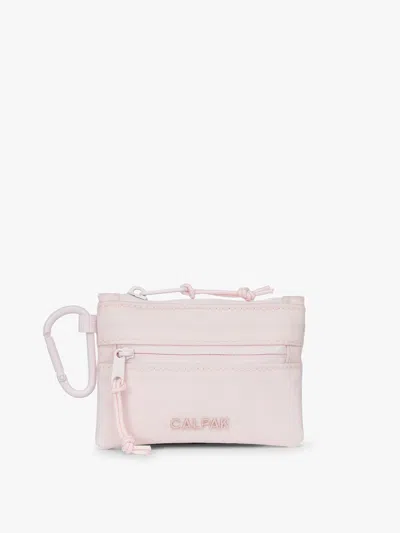 Calpak Terra Clippable Card Pouch In Pink