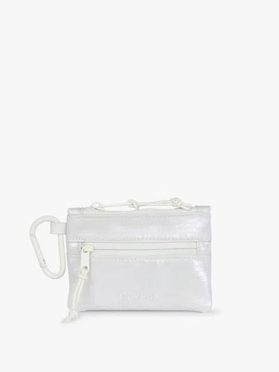 Calpak Terra Clippable Card Pouch In White