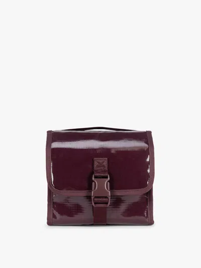 Calpak Terra Hanging Toiletry Bag In Dark Cherry
