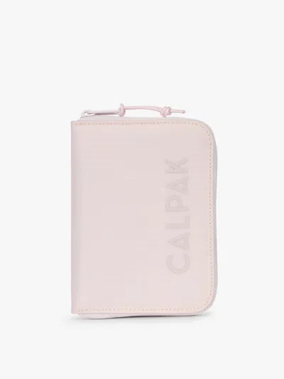 Calpak Terra Zip Passport Wallet In Pink