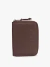 Calpak Terra Zippered Passport Wallet In Brown