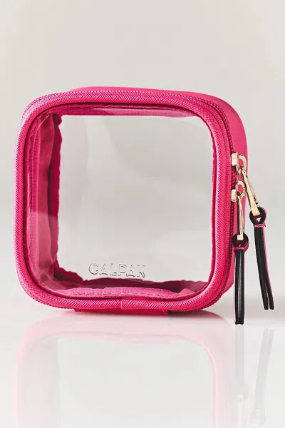 Calpak Tiny Clear Cosmetics Case In Pink
