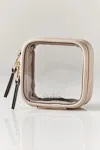 Calpak Tiny Clear Cosmetics Case In White