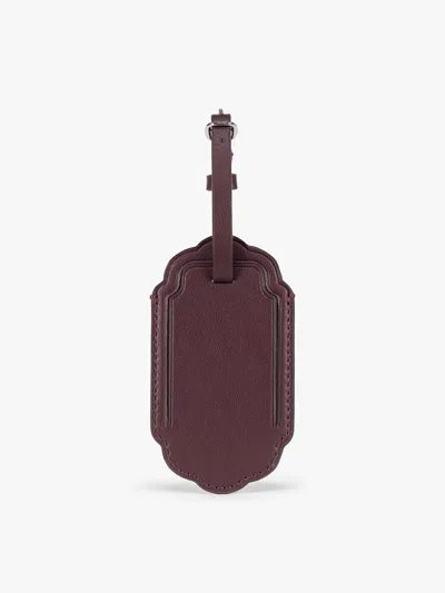 Calpak Vault Luggage Tag In Dark Cherry