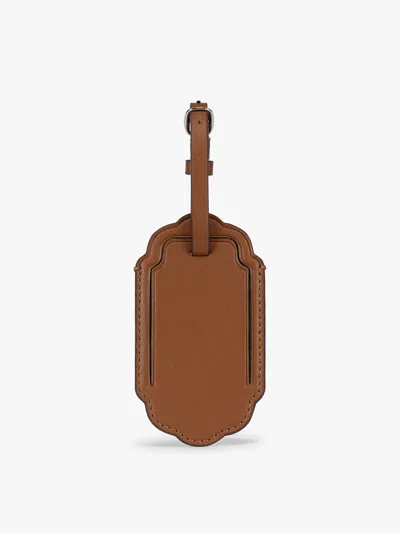 Calpak Vault Luggage Tag In Honey Brown