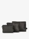 Calpak Water Resistant Zippered Pouch Set (3 Pieces)