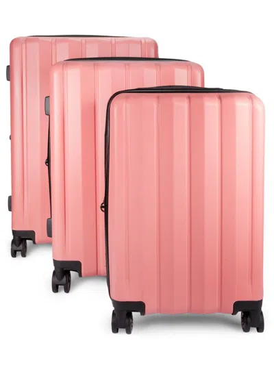 Calpak Women's Zyon Expandable 3-piece Luggage Set In Pink