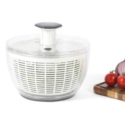 Calphalon Aero 6.3 Qt Stainless Steel Salad Spinner, Fruit Wahser, Fruit Washing Bowl With Strainer, Vegertabl In Plastic