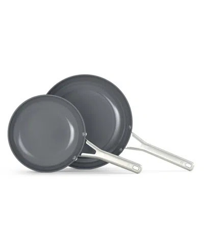 Calphalon Ceramic Nonstick 8" And 10" Frying Pan Set In Black