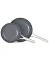 Calphalon Ceramic Nonstick 8" And 10" Frying Pan Set In Black