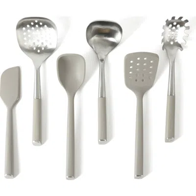 Calphalon Edge 6 Piece Stainless Steel Kitchen Tool Set In Gray