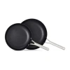 Calphalon Hard Anodized 2-pc. Frying Pan Set In Black