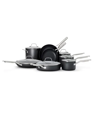 Calphalon Hard-anodized Nonstick 14-piece Cookware Set In Grey