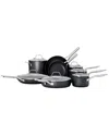 Calphalon Hard-anodized Nonstick 14-piece Cookware Set In Grey
