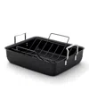 CALPHALON HARD-ANODIZED NONSTICK 16-INCH ROASTING PAN WITH RACK