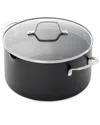Calphalon Hard-anodized Nonstick 7-qt. Dutch Oven With Lid In Grey