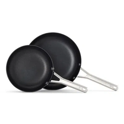 Calphalon Hard-anodized Nonstick 8" And 10" Frying Pan Set In Black