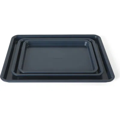 Calphalon Legacy 3 Piece 18 ", 15" And 13" Pfa Free Nonstick Cookie Sheet In Blue