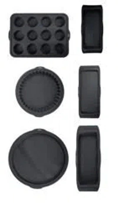 Calphalon Omni Exclusive Technology Fiber Glass Sillicone Gel 6 Piece Ultra Air Flow Bakeware Set In Black