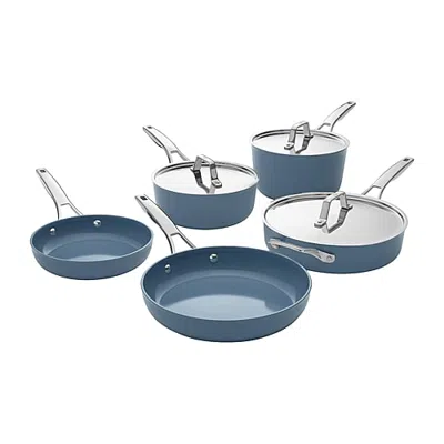 Calphalon Premier 8-pc. Cookware Set In Blue