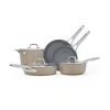 Calphalon Premier Ceramic 8-pc. Cookware Set In Gray
