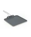Calphalon Premier Ceramic Nonstick 11in Square Griddle In Mushroom Grey