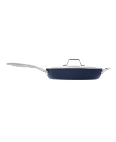 Calphalon Premier Ceramic Nonstick 12" Frying Pan With Lid In Blue