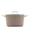 Calphalon Premier Ceramic Nonstick 7-qt. Dutch Oven With Lid In Mushroom Grey