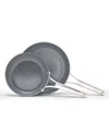 Calphalon Premier Ceramic Nonstick 8" And 10" Frying Pan Set In Midnight Blue