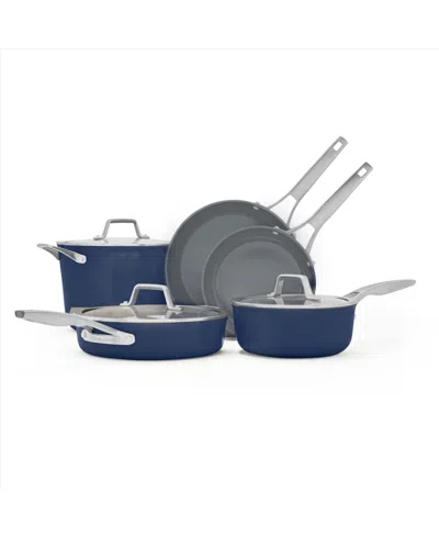 Calphalon Premier Ceramic Nonstick 8-piece Cookware Set In Black