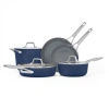 Calphalon Premier Ceramic Nonstick 8-piece Cookware Set In Blue