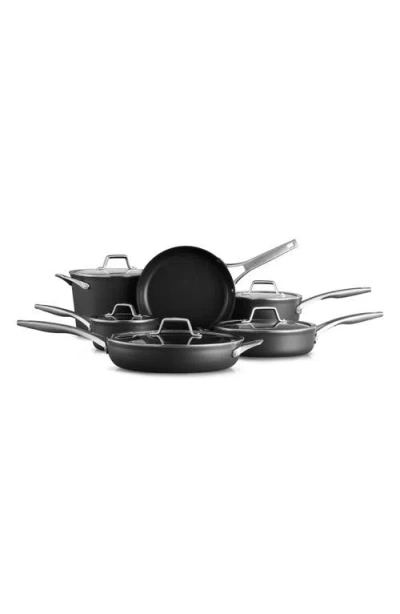 Calphalon Premier Hard Anodized Nonstick 11-piece Cookware Set In Black