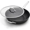 Calphalon Premier Hard Anodized Nonstick 13-inch Deep Skillet With Lid In Black