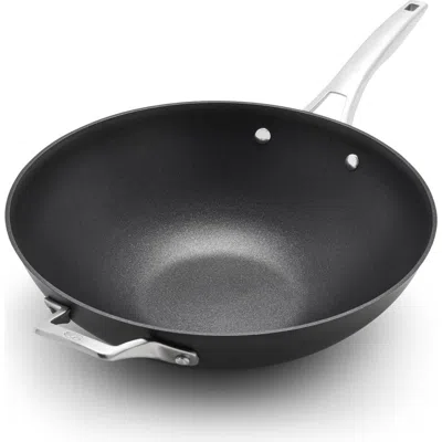 Calphalon Premier Hard Anodized Nonstick 13-inch Flat Wok In Black