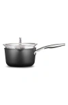 Calphalon Premier Hard Anodized Nonstick 3.5-quart Saucepan With Lid In Black