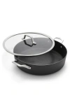 Calphalon Premier Hard Anodized Nonstick 7-quart Sauteuse With Lid In Black