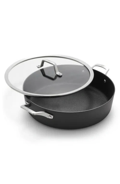 Calphalon Premier Hard Anodized Nonstick 7-quart Sauteuse With Lid In Black