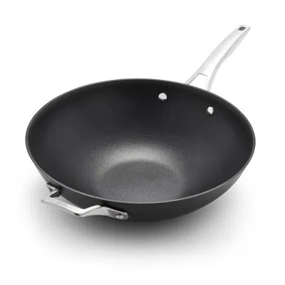 Calphalon Premier Hard-anodized Nonstick 13" Flat Wok In Matte Black