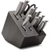 Calphalon Premier By  15-piece Knife Set With Sharpin Edgetech, Stainless Steel Handles In Gray