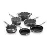 Calphalon Premier Space-saving Hard Anodized 10-pc. Cookware Set In Black